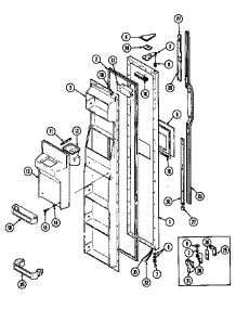 Freezer Door parts for Maytag Refrigerator GS20X8D3V/DP10A from AppliancePartsPros.com