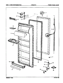 Fresh Food Door parts for Maytag Refrigerator NNS248JA/8L39A from AppliancePartsPros.com