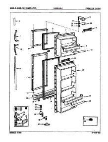 Freezer Door parts for Maytag Refrigerator NNS248JA/8L39A from AppliancePartsPros.com