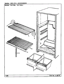 Shelves & Accessories (Nnt156l / Cc01a) (Nnt156l / Cc01b) (Nnt156la / Cc02a) (Nnt156la / Cc02b) parts for Maytag Refrigerator NNT156L/CC01B from AppliancePartsPros.com