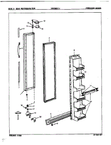 Freezer Door parts for Maytag Refrigerator NNS207JH/8L34B from AppliancePartsPros.com