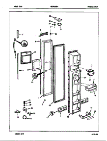 Freezer Door parts for Maytag Refrigerator NEDNS249H/7L38A from AppliancePartsPros.com
