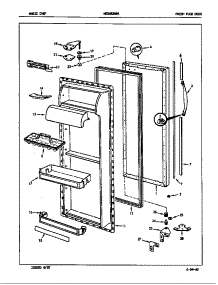 Fresh Food Door (Nedns249ha / 7L38a) (Nedns249hh / 7L38a) parts for Maytag Refrigerator NEDNS249H/7L38A from AppliancePartsPros.com