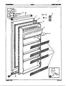 Fresh Food Door parts for Maytag Refrigerator RC10H/E8S00 from AppliancePartsPros.com