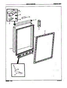 Freezer Door parts for Maytag Refrigerator RCV5H/87R00 from AppliancePartsPros.com