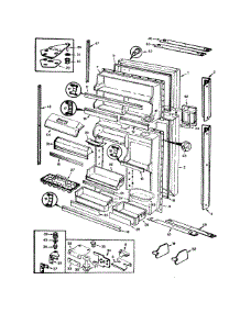 Doors parts for Maytag Top-Mount Refrigerator BDNT22K9LA-9A58A from AppliancePartsPros.com