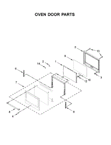 Oven Door Parts parts for Maytag Wall Oven/Microwave Combo MMW9730FZ03 from AppliancePartsPros.com