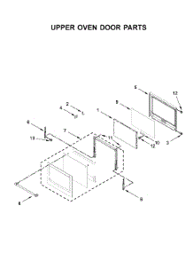 Upper Oven Door Parts parts for Maytag Electric Wall Oven MEW9630FZ03 from AppliancePartsPros.com