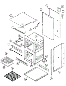 Oven / Body parts for Maytag Gas Wall Oven CWG3600AAB0 from AppliancePartsPros.com