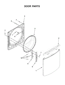Door Parts parts for Maytag Washer MHW5630HW0 from AppliancePartsPros.com