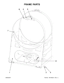 Frame Parts parts for Maytag Washer MXR25PDAAS from AppliancePartsPros.com
