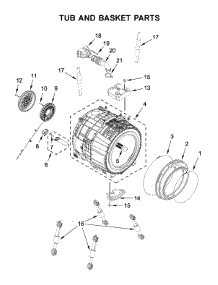Tub And Basket Parts parts for Maytag Washer MHW6630HW0 from AppliancePartsPros.com