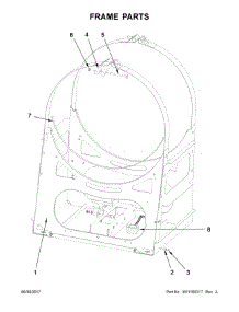 Frame Parts parts for Maytag Washer MXR25PNAAS from AppliancePartsPros.com