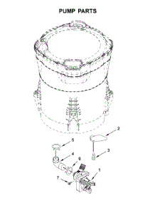 Pump Parts parts for Maytag Washer MVWB765FW3 from AppliancePartsPros.com