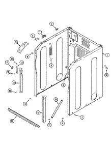 Cabinet-Front parts for Maytag Washer PVTEST1Q from AppliancePartsPros.com