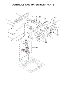Controls And Water Inlet Parts parts for Maytag Washer MVWC465HW0 from AppliancePartsPros.com