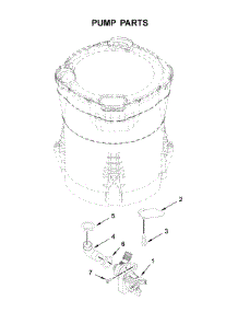 Pump Parts parts for Maytag Washer MVWB765FC3 from AppliancePartsPros.com
