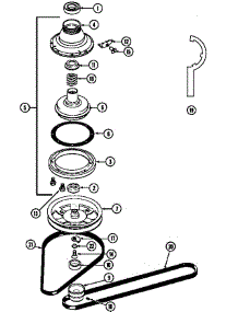 Clutch, Brake & Belts (Lat8014aae) (Lat8014aal) (Lat8014aam) (Lat8014abe) parts for Maytag Washer LAT8014ABL from AppliancePartsPros.com