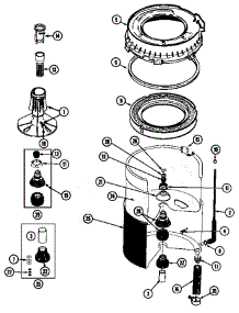 Tub (Lat8014aae) (Lat8014aal) (Lat8014aam) (Lat8014abe) parts for Maytag Washer LAT8014ABL from AppliancePartsPros.com