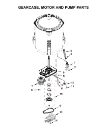 Gearcase, Motor And Pump Parts parts for Maytag Washer 7MMVWC200DW2 from AppliancePartsPros.com