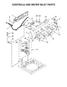 Controls And Water Inlet Parts parts for Maytag Washer 7MMVWC200DW2 from AppliancePartsPros.com