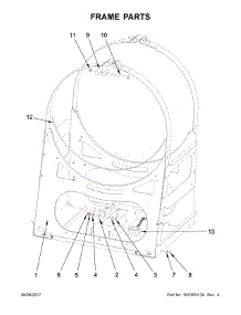 Frame Parts parts for Maytag Washer MXR20PDAAS from AppliancePartsPros.com