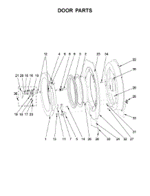 Door Parts parts for Maytag Washer MXR20PNAAS from AppliancePartsPros.com