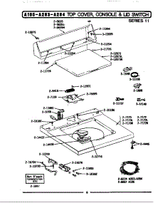 Top Cover, Console & Lid Switch (Ser 11) (A283) (Ga283) (La283) parts for Maytag Washer BA283 from AppliancePartsPros.com