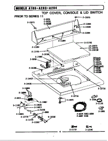 Top Cover, Console & Lid Switch (A283) (Ga283) (La283) parts for Maytag Washer BA283 from AppliancePartsPros.com