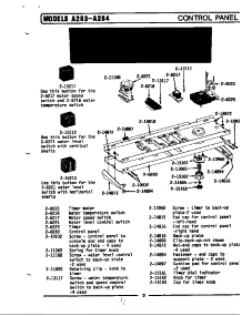 Control Panel parts for Maytag Washer BA283 from AppliancePartsPros.com