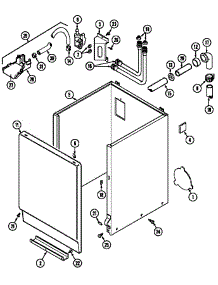 Cabinet (Lat7334aae) (Lat7334aal) (Lat7334aam) (Lat7334abe) parts for Maytag Washer LAT7334ABL from AppliancePartsPros.com