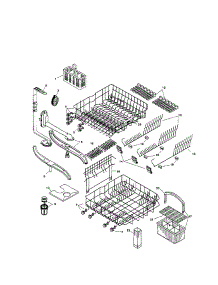 Racks parts for Bosch Dishwasher SHU5314UC/06 from AppliancePartsPros.com
