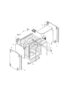 Tank Assembly parts for Bosch Dishwasher SHU5315UC/06 from AppliancePartsPros.com