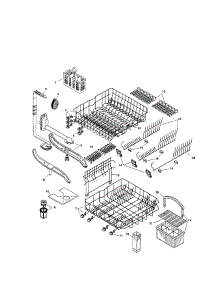 Racks parts for Bosch Dishwasher SHU5315UC/06 from AppliancePartsPros.com