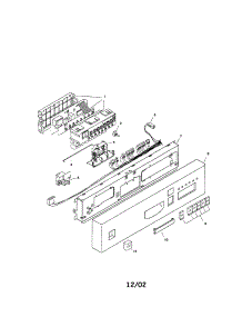 Fascia Panel parts for Bosch Dishwasher SHU5315UC/06 from AppliancePartsPros.com