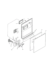 Door Assemblies parts for Bosch Dishwasher SHU3036UC/12 / FD 8003 from AppliancePartsPros.com