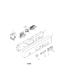 Fascia Panel parts for Bosch Dishwasher SHU3036UC/12 / FD 8003 from AppliancePartsPros.com