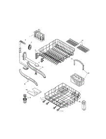 Racks parts for Bosch Dishwasher SHU3132UC/12 / FD 8105 from AppliancePartsPros.com