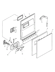 Door Assy parts for Bosch Dishwasher SHU3306UC/11 from AppliancePartsPros.com