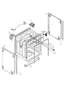 Tank Assy parts for Bosch Dishwasher SHU3322UC/11 from AppliancePartsPros.com