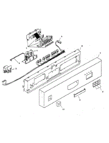 Fascia Panel parts for Bosch Dishwasher SHU3322UC/11 from AppliancePartsPros.com