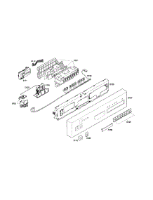 Control Panel parts for Bosch Dishwasher SHI66A05UC/14 from AppliancePartsPros.com