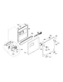 Door Assy parts for Bosch Dishwasher SHI66A05UC/14 from AppliancePartsPros.com