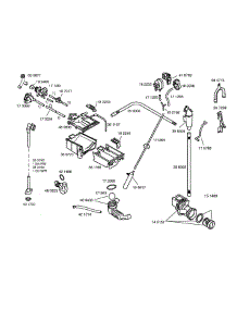 Dispenser Tray / Hose Sump parts for Bosch Washer WFR2460UC/04 from AppliancePartsPros.com
