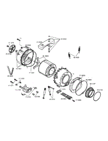 Motor / Tub parts for Bosch Washer WFR2460UC/04 from AppliancePartsPros.com