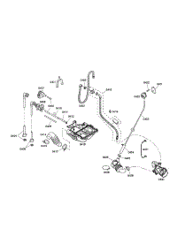 Dispenser / Drain Pump parts for Bosch Washer WFMC2201UC/15 from AppliancePartsPros.com