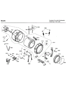 Tub parts for Bosch Washer WFMC3301UC/03 from AppliancePartsPros.com