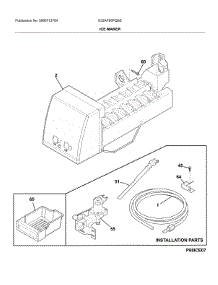 Ice Maker parts for Electrolux Upright Freezer E32AF85PQSE from AppliancePartsPros.com