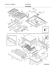 Top / Drawer parts for Electrolux Range EW30DS80RSC from AppliancePartsPros.com
