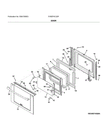 Door parts for Electrolux Electric Range EI30EF4CQSF from AppliancePartsPros.com